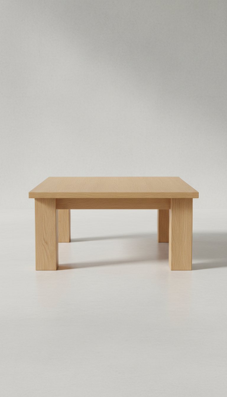 Walnut Side Table With Shelf
