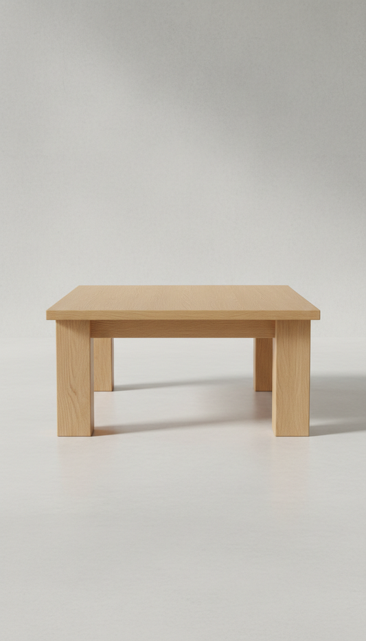 Walnut Side Table With Shelf