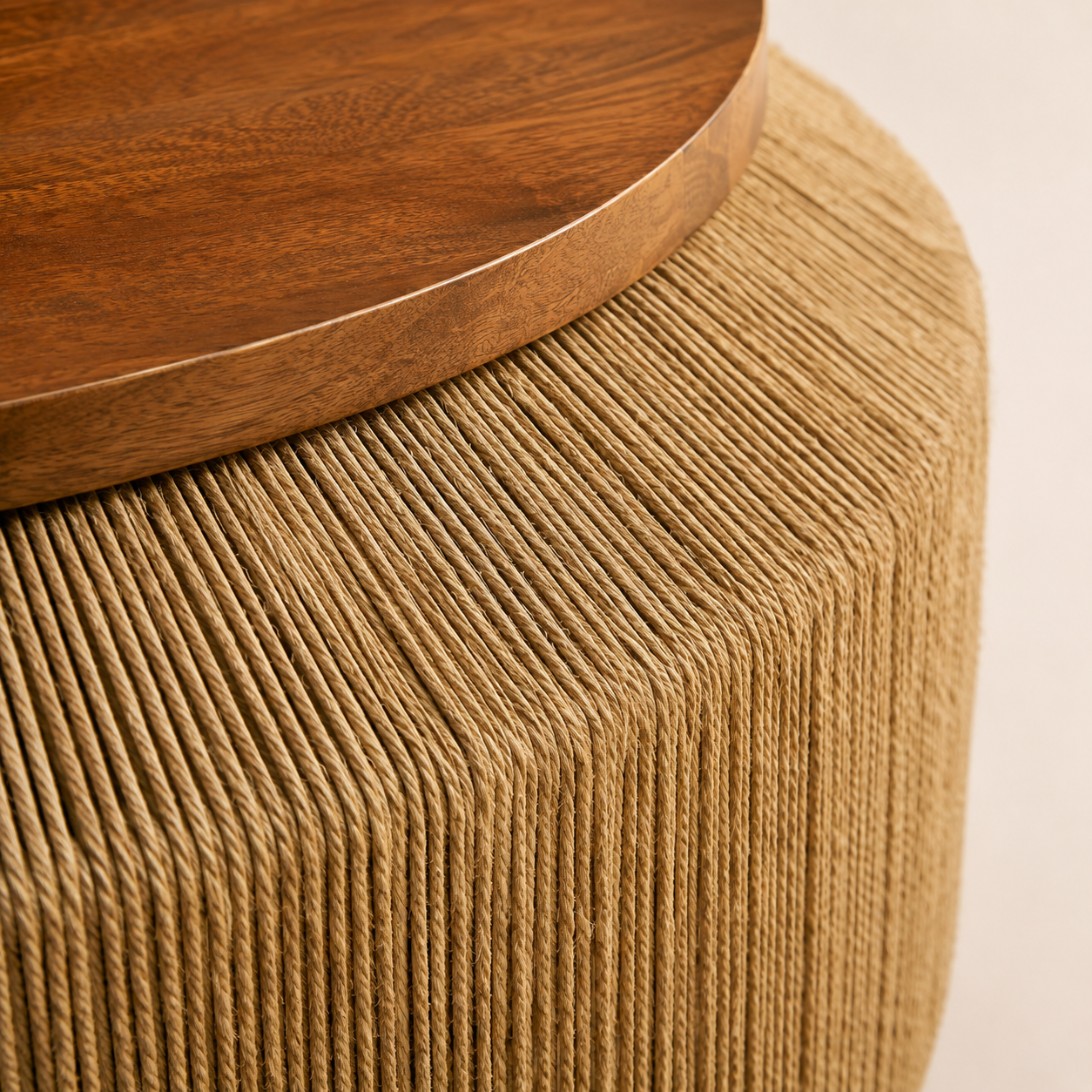 Tulum Seagrass Drum Coffee Table