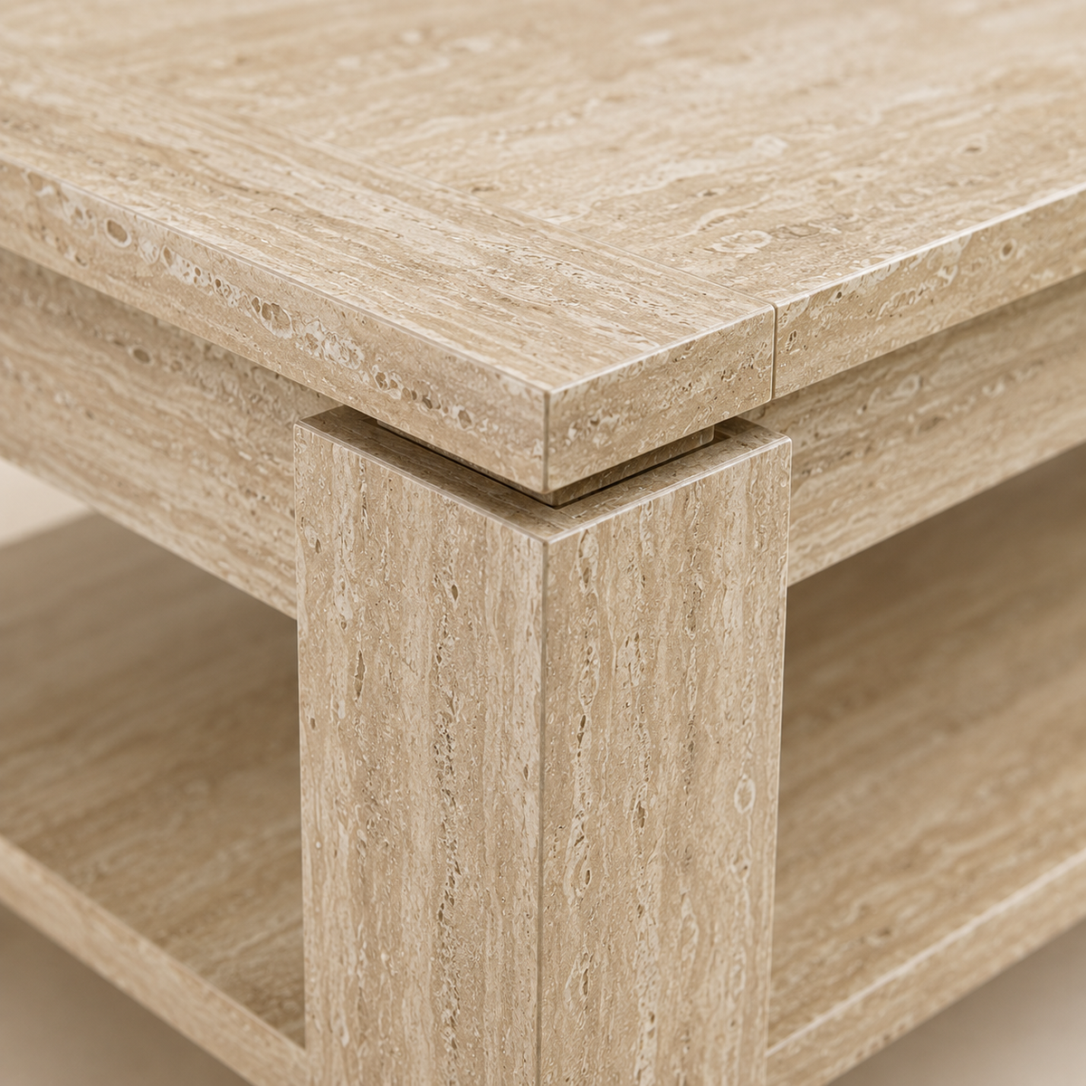 Corsica Travertine Rectangle Coffee Table