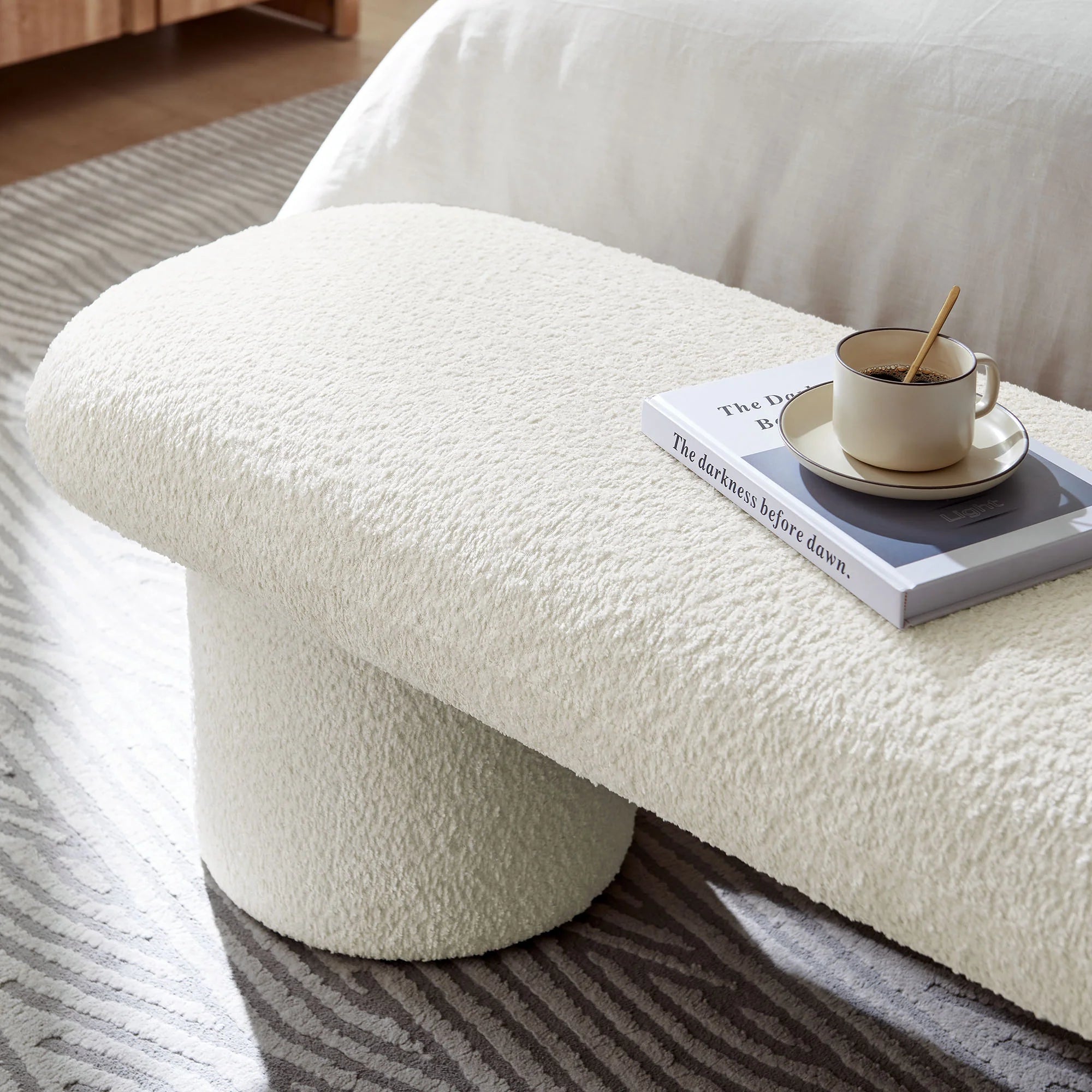 Willow Upholstered Bench – Cream