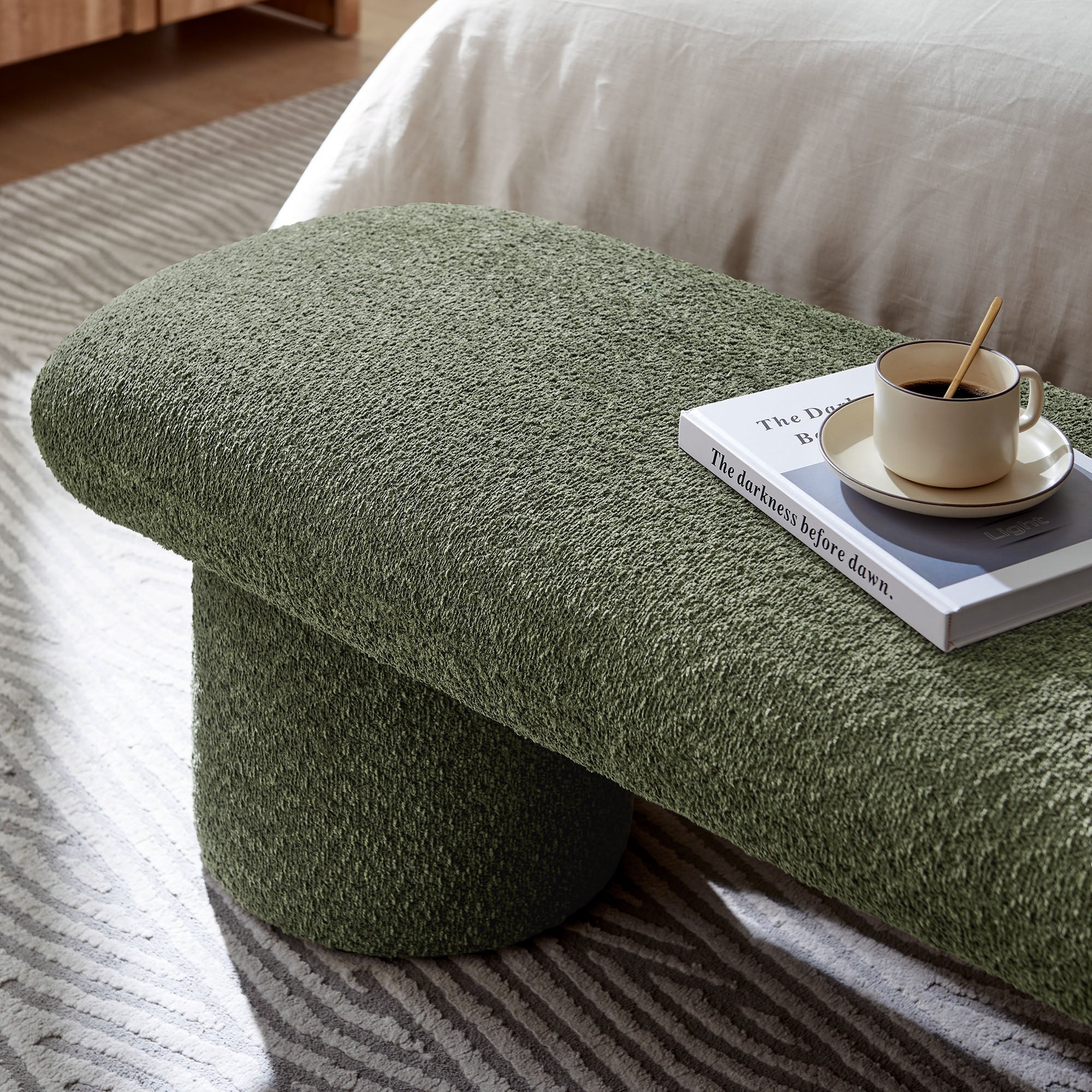 Willow Upholstered Bench – Sage